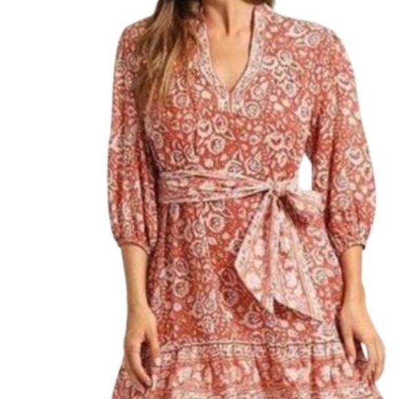 cleobella Ethically Handmade Artisan Crafted Sara Midi Dress - Picture 4 of 8